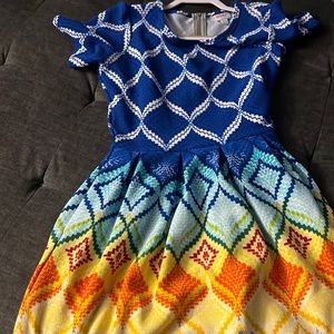 LulaRoe Unicorn Dipped Amelia No tags gently used and worn once XL pockets (43)